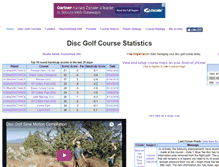 Tablet Screenshot of discgolfstats.com